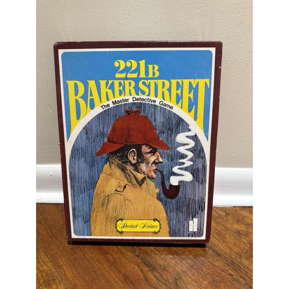 Vintage 221 B Baker Street Master Detective Game Sherlock Holmes - Hansen 1977